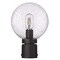 Z-Lite Laurent Outdoor Post Mount Fixture, 1-Light, 8 In.W x 11.5 In.H, Black/Clear Seedy 599PHM-BK - alternate 6